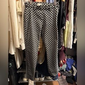 H&M Black and White Patterned Trousers